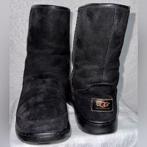 UGG Australia Michaela WATERPROOF Boots Black Size 7 WOMEN 1008027